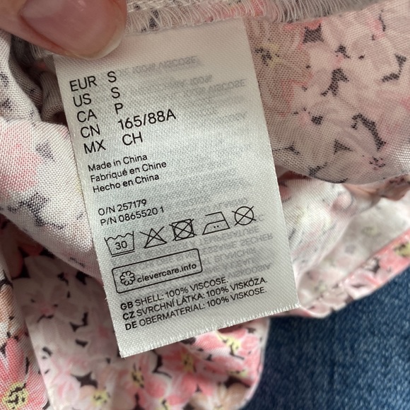 H&M Pink Boho Floral Puff Sleeve Tiered Maxi Sundress  Small 💖2 for $30💖 - Picture 11 of 12